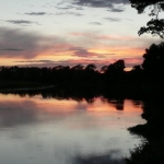 Sunset over the Tweed